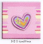 Pioneer 3D Striped Heart Scrapbook